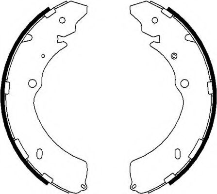 Тормозные колодки барабанные BEHR/HELLA 8DB 355 022-071