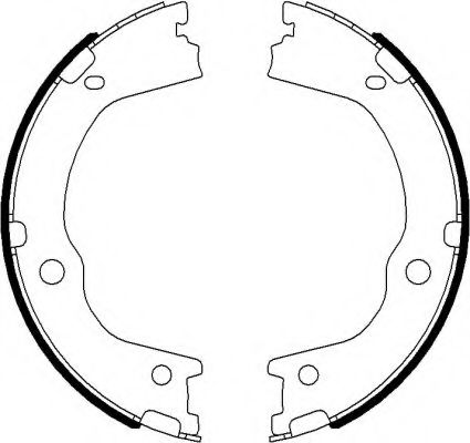 Тормозные колодки барабанные BEHR/HELLA 8DA 355 050-931