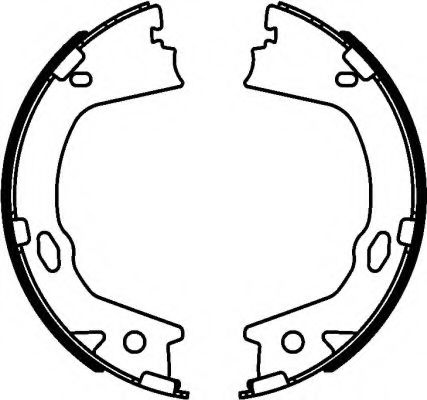 Тормозные колодки барабанные BEHR/HELLA 8DA 355 051-081