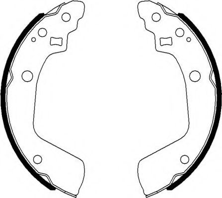 Тормозные колодки барабанные BEHR/HELLA 8DB 355 022-051