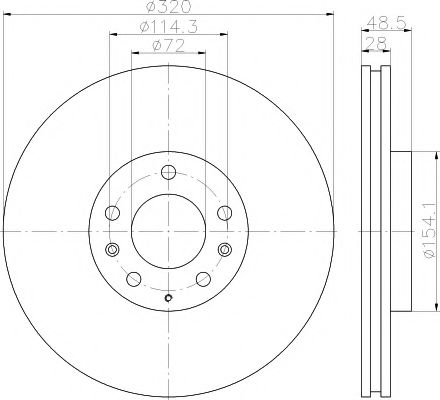 Тормозной диск BEHR/HELLA 8DD 355 118-201