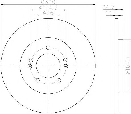 Тормозной диск BEHR/HELLA 8DD 355 118-241