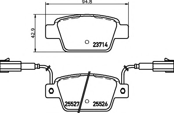 Тормозные колодки BEHR/HELLA 8DB 355 020-181