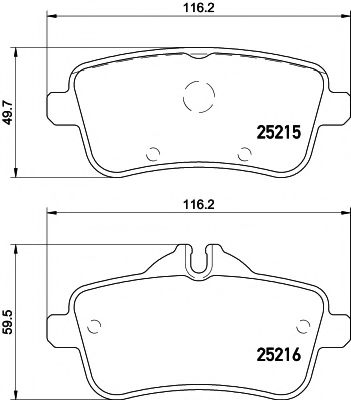 Тормозные колодки BEHR/HELLA 8DB 355 020-161