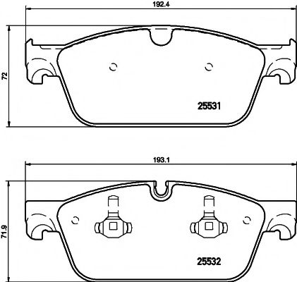 Тормозные колодки BEHR/HELLA 8DB 355 020-141