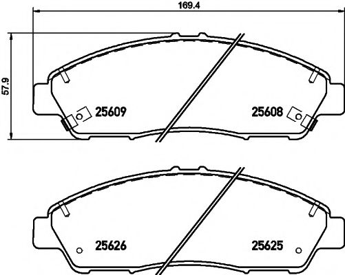 Тормозные колодки BEHR/HELLA 8DB 355 020-211