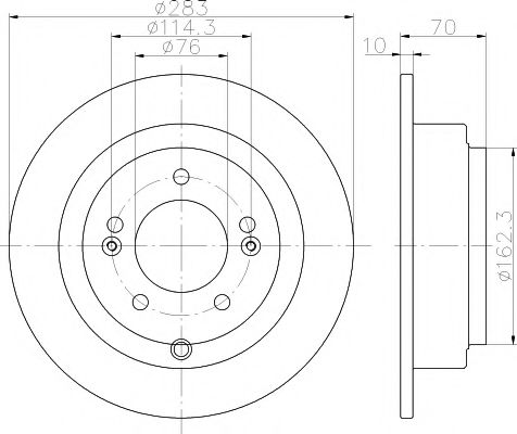 Тормозной диск BEHR/HELLA 8DD 355 118-091