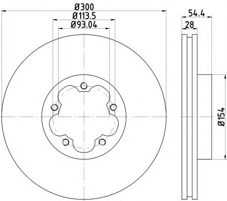 Тормозной диск BEHR/HELLA 8DD 355 118-421