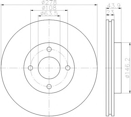 Тормозной диск BEHR/HELLA 8DD 355 118-181