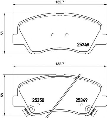 Тормозные колодки BEHR/HELLA 8DB 355 020-231
