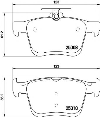 Тормозные колодки BEHR/HELLA 8DB 355 020-271