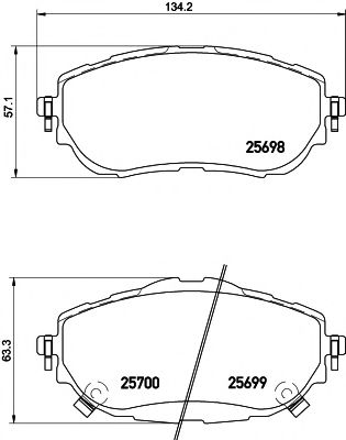 Тормозные колодки BEHR/HELLA 8DB 355 020-281