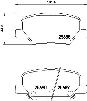 Тормозные колодки BEHR/HELLA 8DB 355 020-291