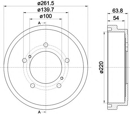 Тормозной барабан BEHR/HELLA 8DT 355 302-471