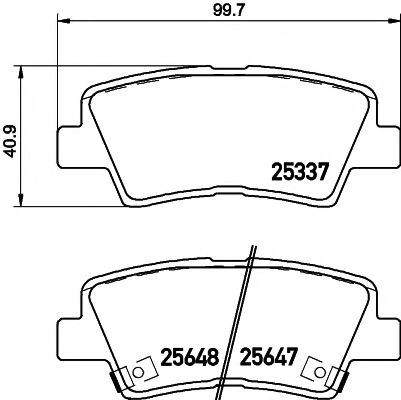 Тормозные колодки BEHR/HELLA 8DB 355 020-371