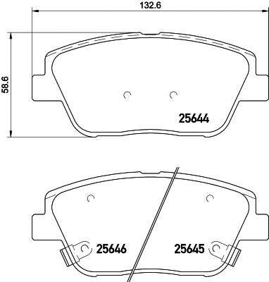 Тормозные колодки BEHR/HELLA 8DB 355 020-551