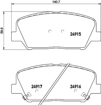 Тормозные колодки BEHR/HELLA 8DB 355 020-591
