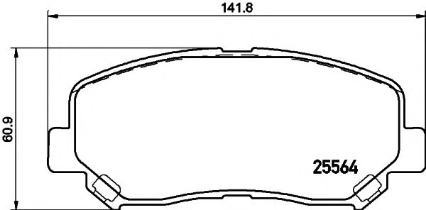 Тормозные колодки BEHR/HELLA 8DB 355 020-511