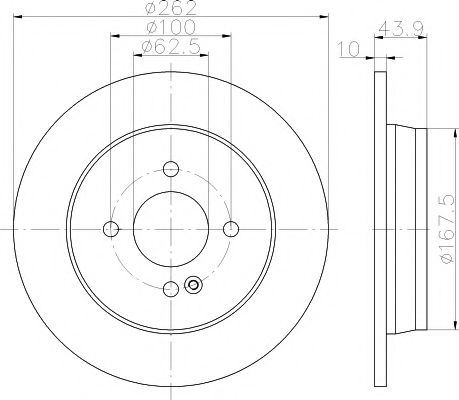Тормозной диск BEHR/HELLA 8DD 355 118-501