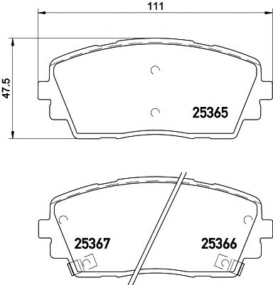 Тормозные колодки BEHR/HELLA 8DB 355 020-611