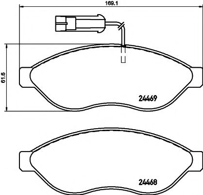 Тормозные колодки BEHR/HELLA 8DB 355 020-651