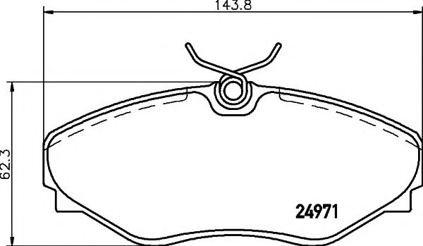 Тормозные колодки BEHR/HELLA 8DB 355 020-731