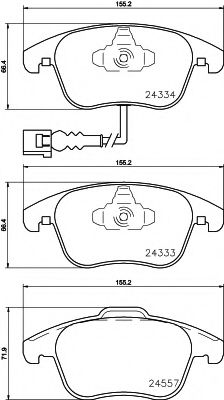 Тормозные колодки BEHR/HELLA 8DB 355 020-321