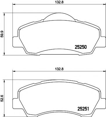 Тормозные колодки BEHR/HELLA 8DB 355 020-771