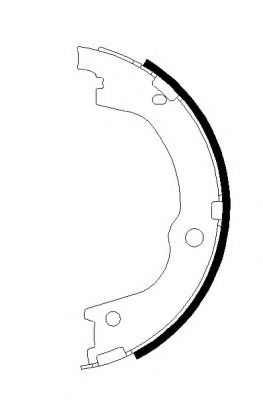 Тормозные колодки барабанные BEHR/HELLA 8DA 355 051-111