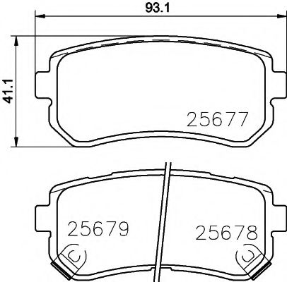 Тормозные колодки BEHR/HELLA 8DB 355 020-851