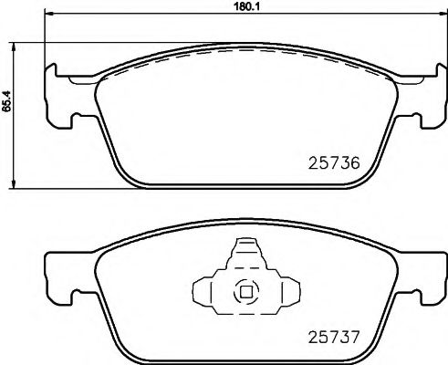 Тормозные колодки BEHR/HELLA 8DB 355 020-831