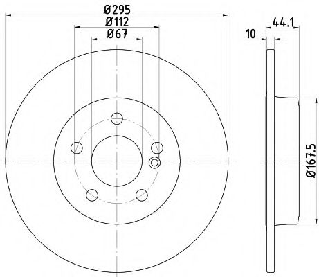 Тормозной диск BEHR/HELLA 8DD 355 119-421
