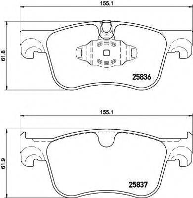 Тормозные колодки BEHR/HELLA 8DB 355 020-931