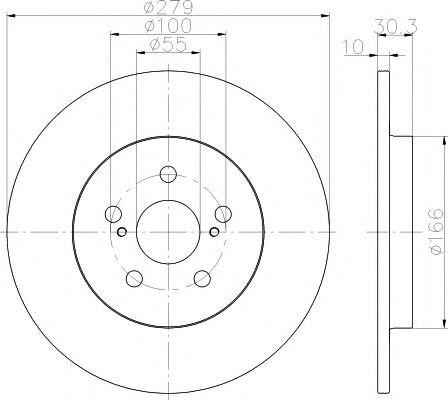 Тормозной диск BEHR/HELLA 8DD 355 120-191