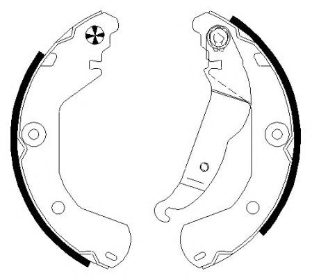 Тормозные колодки барабанные BEHR/HELLA 8DB 355 022-151
