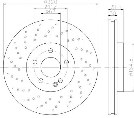 Тормозной диск BEHR/HELLA 8DD 355 120-351