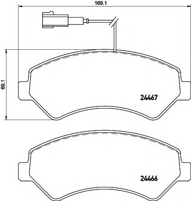 Тормозные колодки BEHR/HELLA 8DB 355 021-281