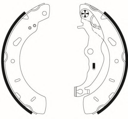 Тормозные колодки барабанные BEHR/HELLA 8DB 355 022-201