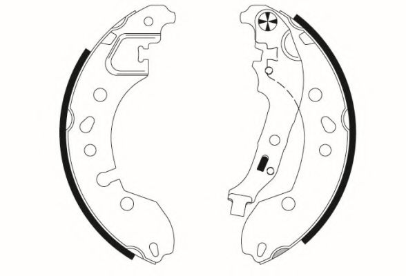 Тормозные колодки барабанные BEHR/HELLA 8DB 355 022-181