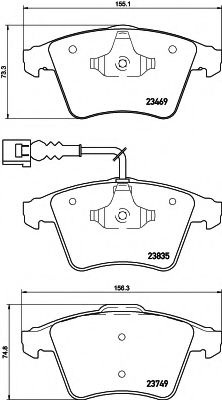 Тормозные колодки BEHR/HELLA 8DB 355 021-221