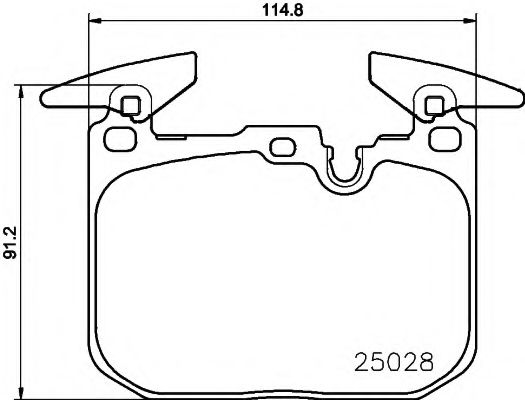 Тормозные колодки BEHR/HELLA 8DB 355 021-271