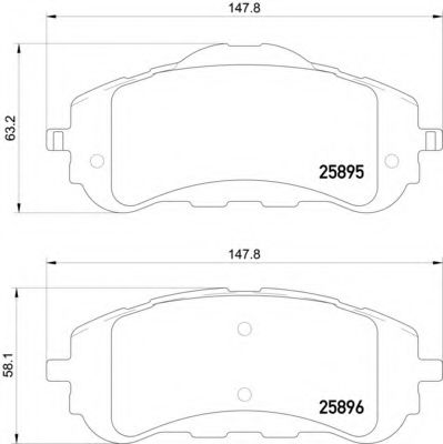 Тормозные колодки BEHR/HELLA 8DB 355 021-321