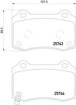 Тормозные колодки BEHR/HELLA 8DB 355 021-251