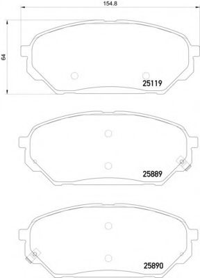 Тормозные колодки BEHR/HELLA 8DB 355 021-231