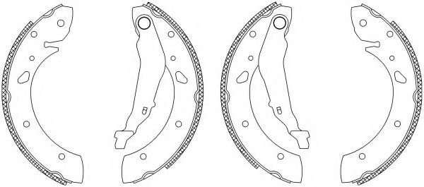 Тормозные колодки барабанные BEHR/HELLA 8DB 355 003-451