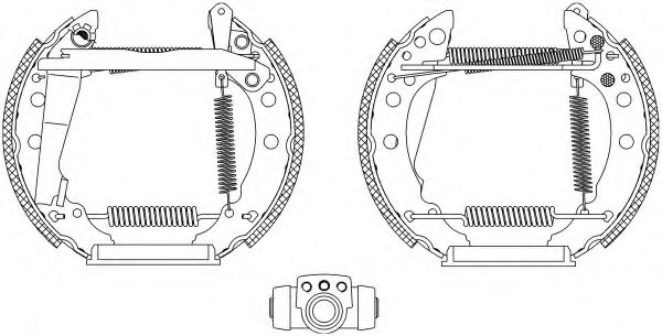 Тормозные колодки барабанные BEHR/HELLA 8DB 355 003-711