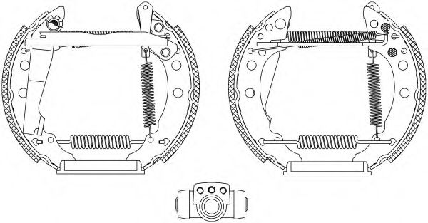 Тормозные колодки барабанные BEHR/HELLA 8DB 355 003-721