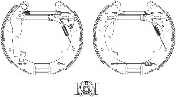 Тормозные колодки барабанные BEHR/HELLA 8DB 355 004-251
