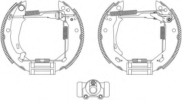 Тормозные колодки барабанные BEHR/HELLA 8DB 355 003-681
