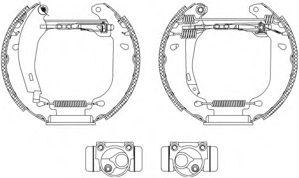Тормозные колодки барабанные BEHR/HELLA 8DB 355 003-761